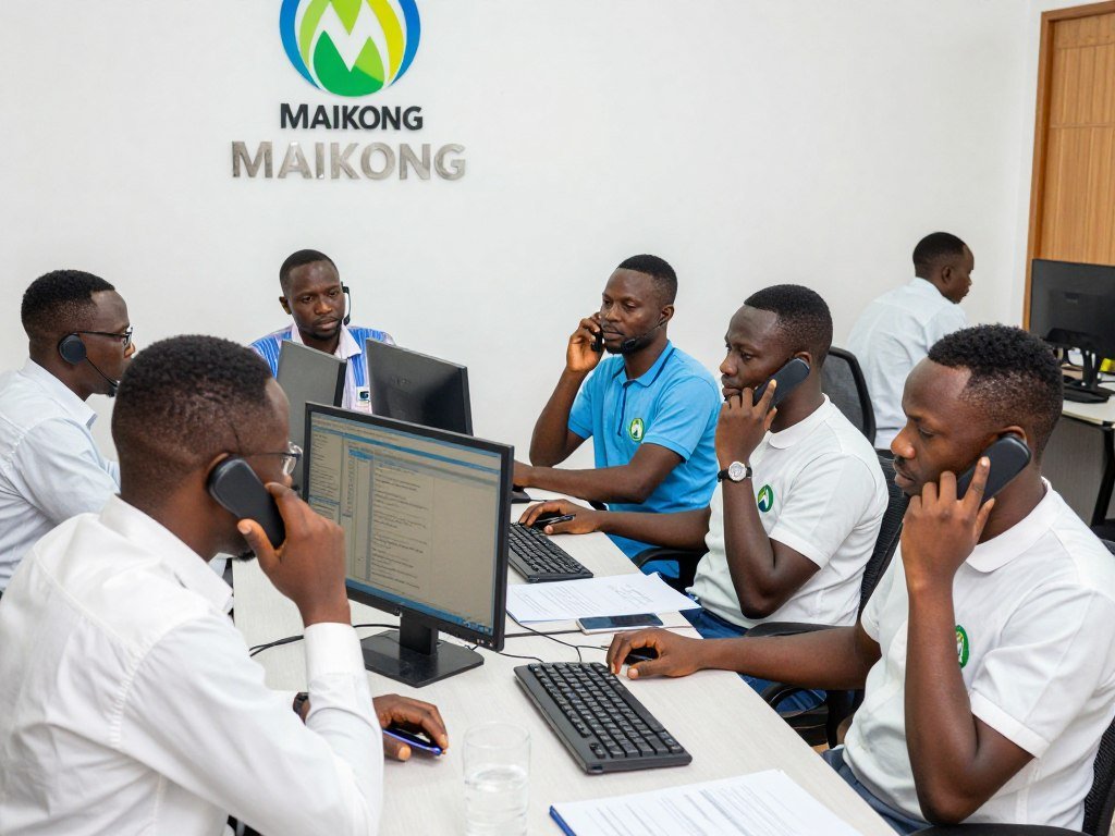 MAIKONG customer service team for fish feed pelleting machine in Nigeria MAIKONG customer service team for fish feed pelleting machine in Nigeria