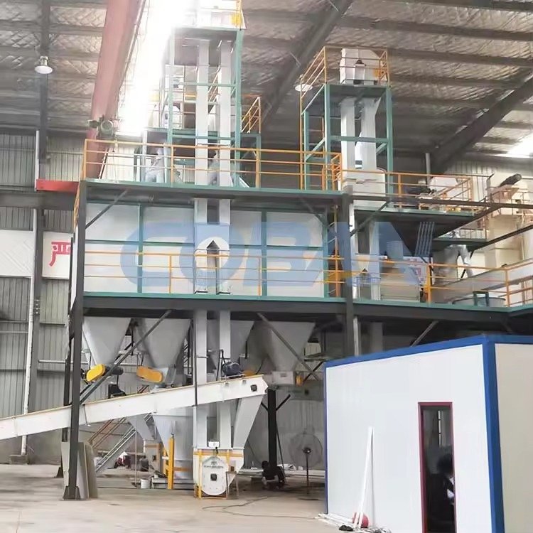 Modern feed pellet machine processing livestock feed in Nigerian farm setting