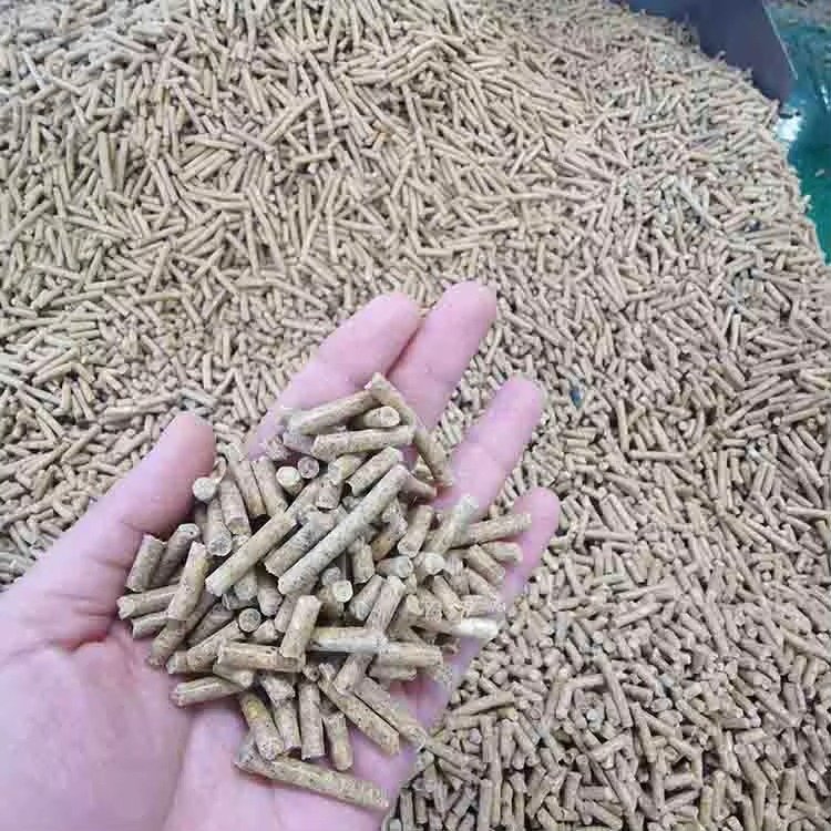 Diesel feed pellet machine operating on Nigerian farm without electricity