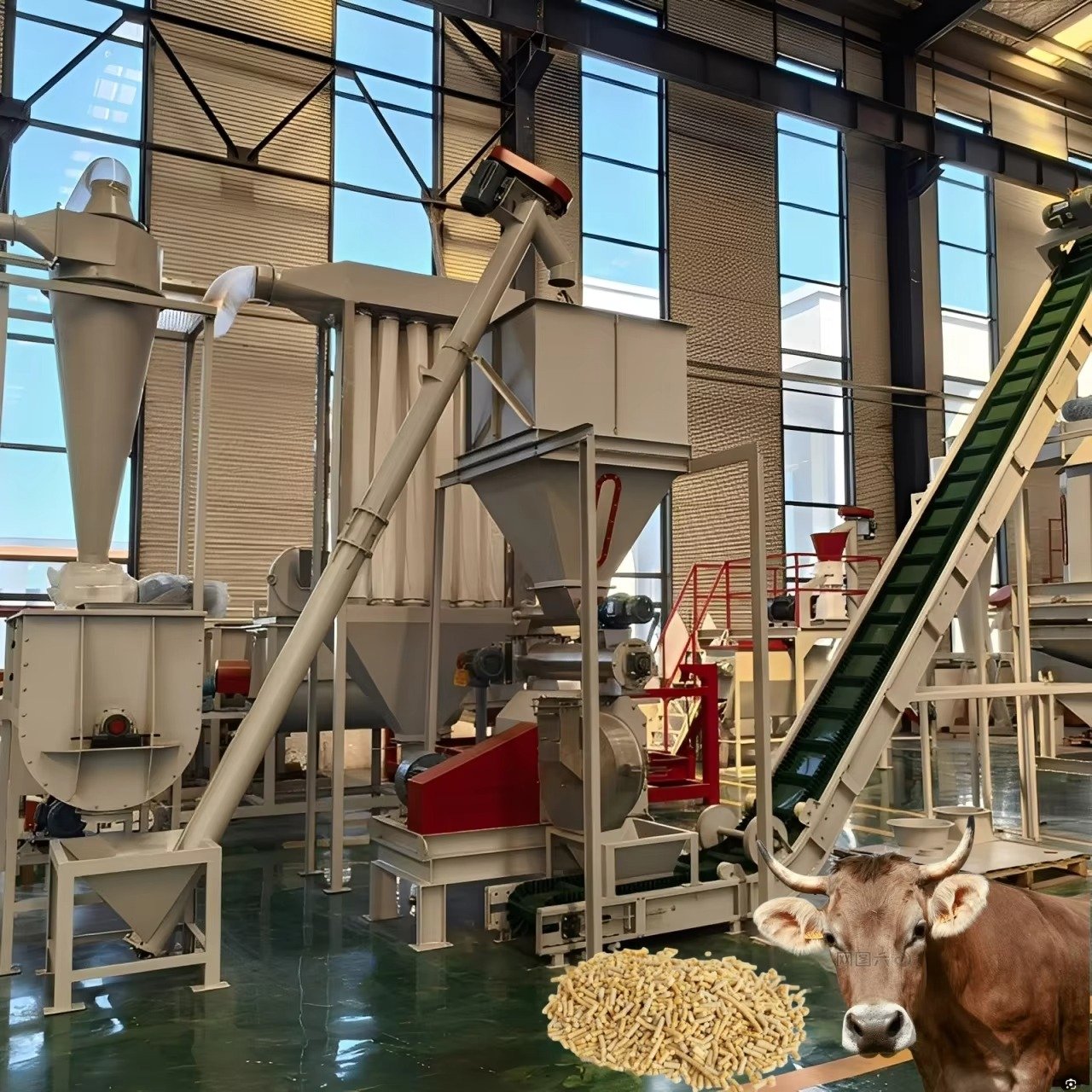 MAIKONG MK-300 high capacity feed pellet machine for commercial poultry operations