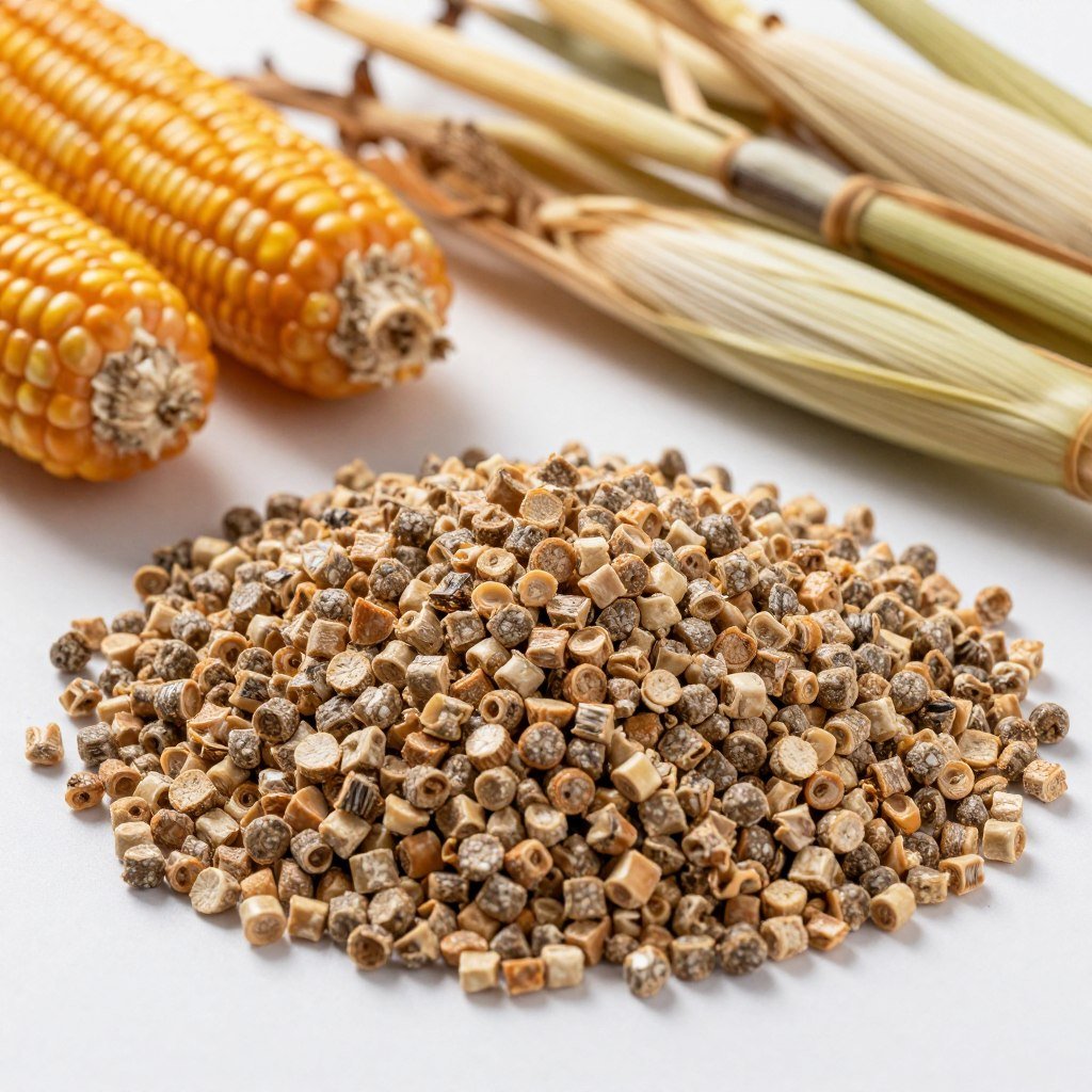 Agricultural residues for pellet production