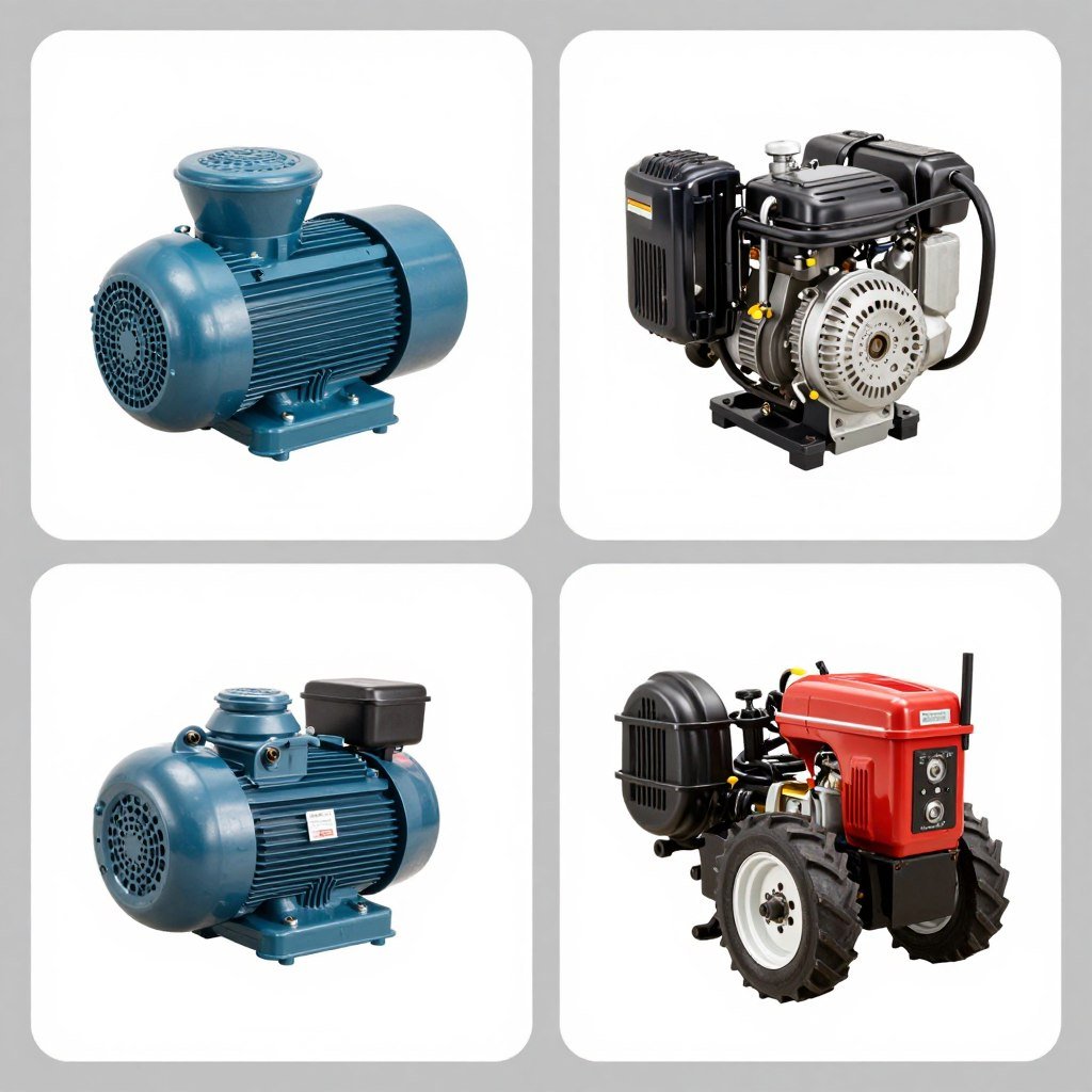 Different power options for MAIKONG grass pellet machines