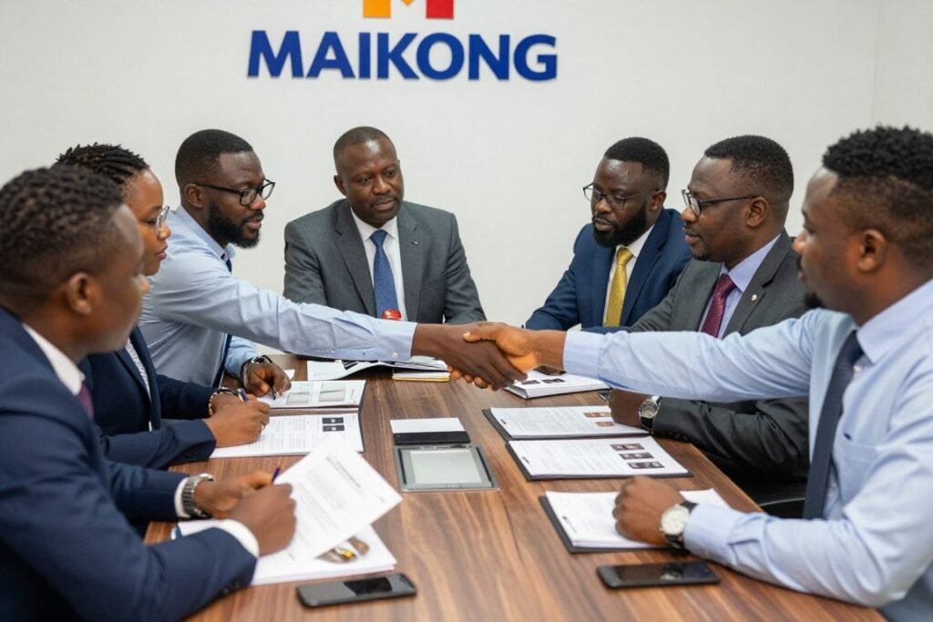 MAIKONG distributor meeting with potential clients in Nigeria