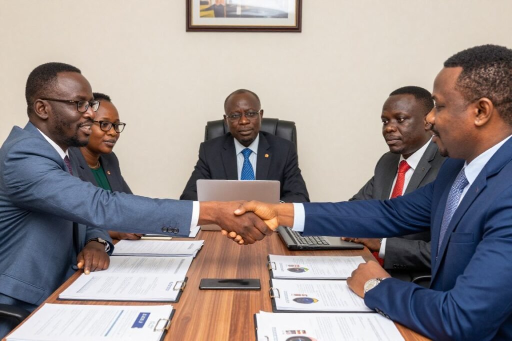 MAIKONG distributor meeting with potential clients in Nigeria