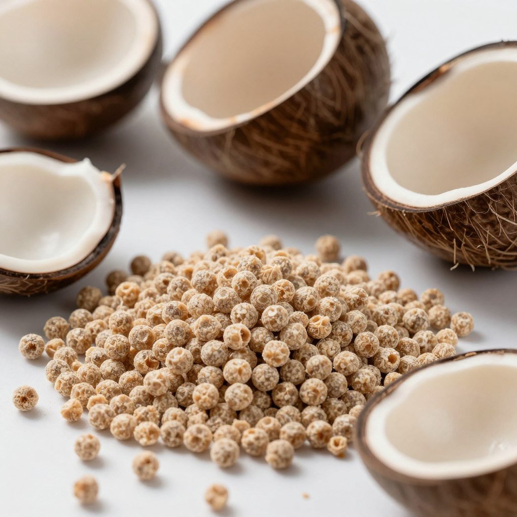 Palm kernel shells for pellet production