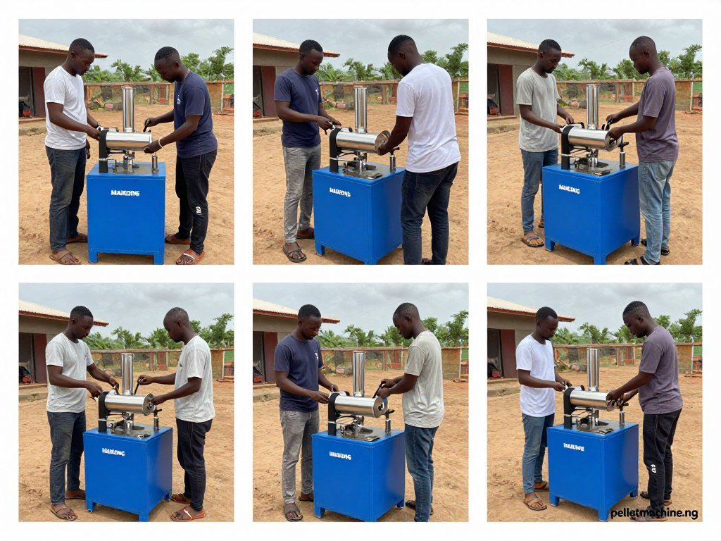 Quick setup process of MAIKONG portable pellet maker