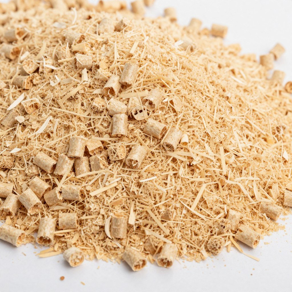 Wood sawdust for pellet production