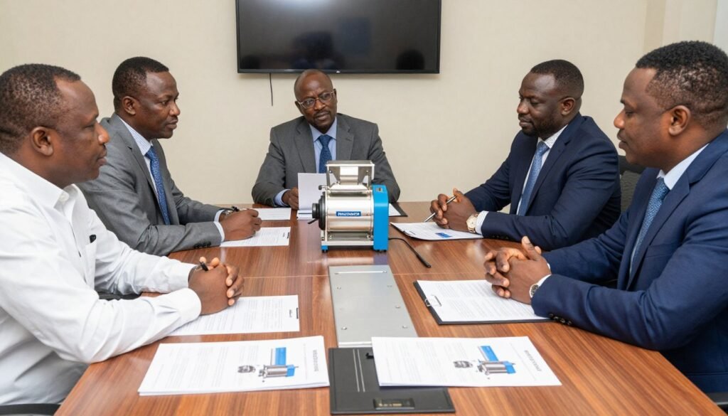 MAIKONG distributor meeting with potential clients in Nigeria