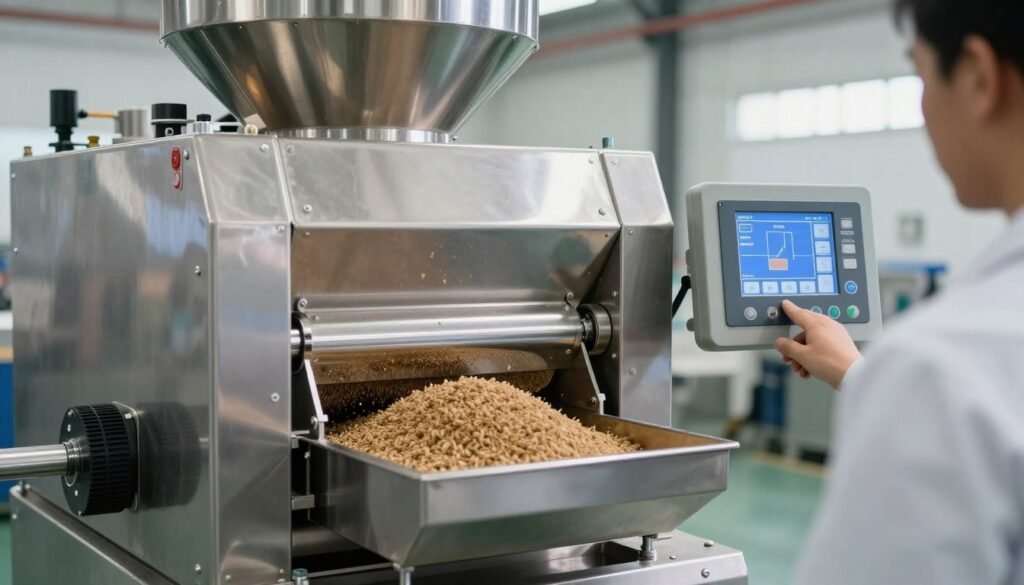 Advanced pig feed pelletizing machine with control panel Advanced pig feed pelletizing machine with control panel