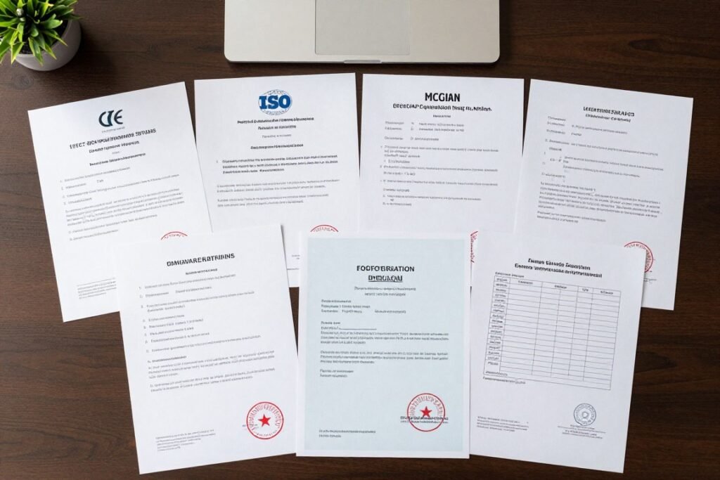 Complete certification documents for genuine feed pellet machine manufacturers