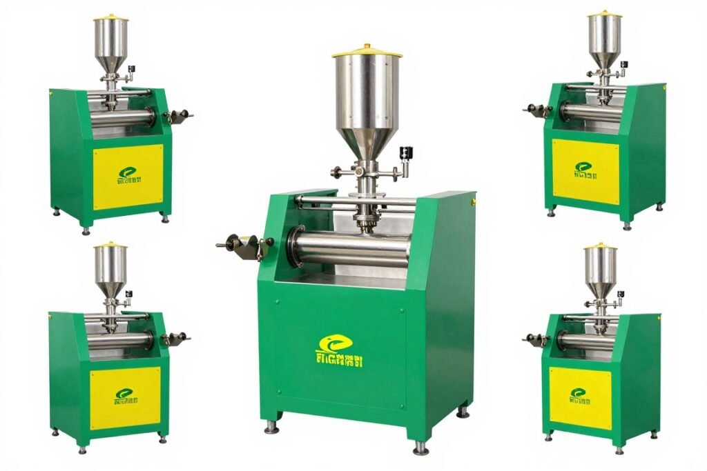 Custom branded feed pellet machine with client logo and color scheme Custom branded feed pellet machine with client logo and color scheme
