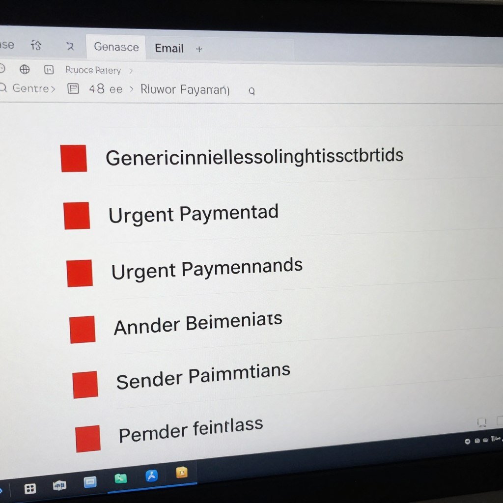 Email scam warning indicators