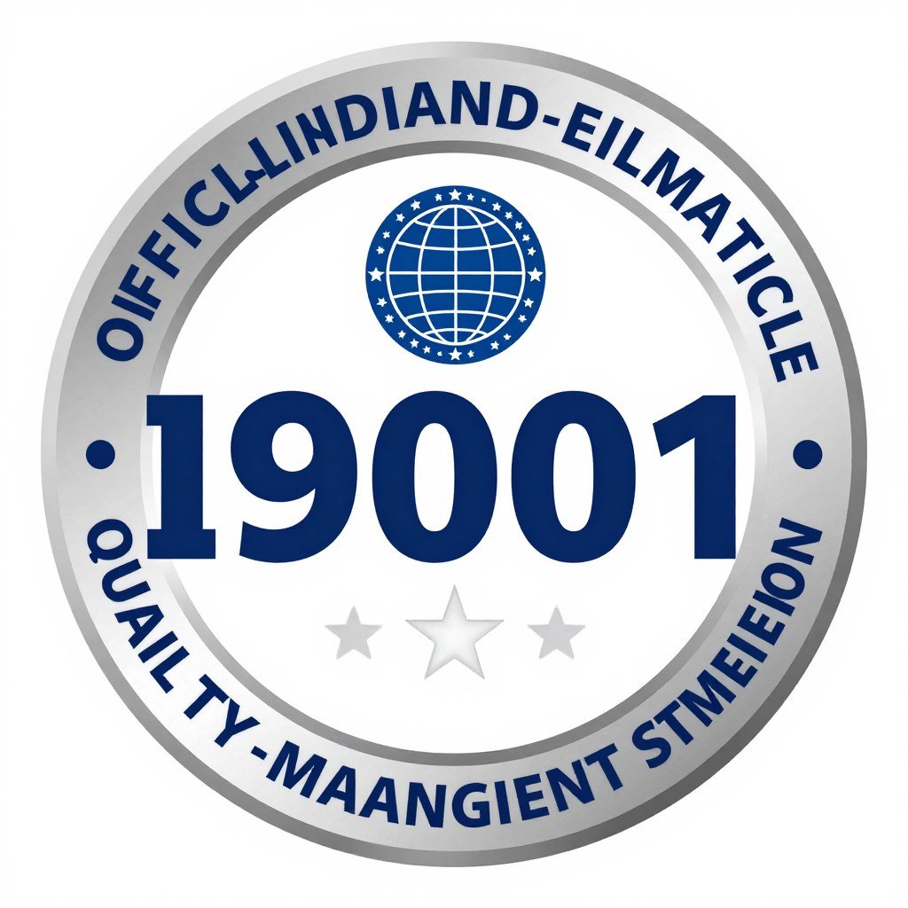 ISO certification badge for feed machine quality standards