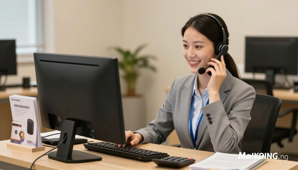 MAIKONG customer service representative answering financing questions