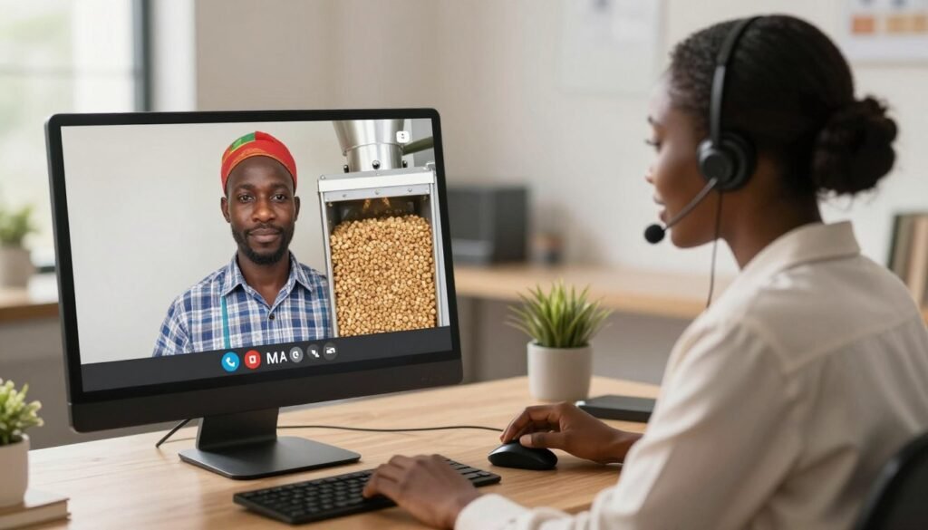 MAIKONG customer service team assisting Nigerian client MAIKONG customer service team assisting Nigerian client