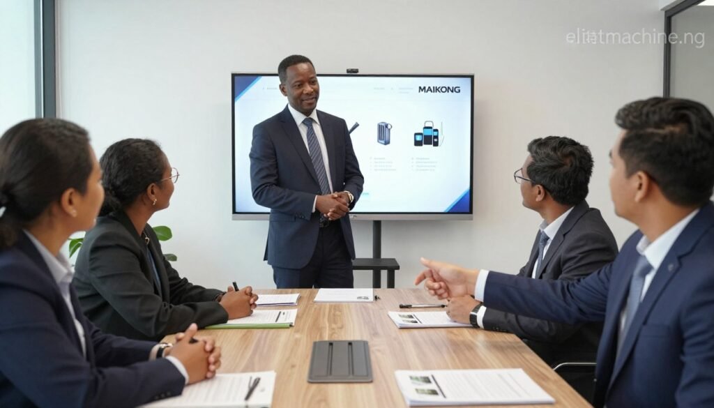 MAIKONG dealer meeting with Nigerian agricultural entrepreneurs