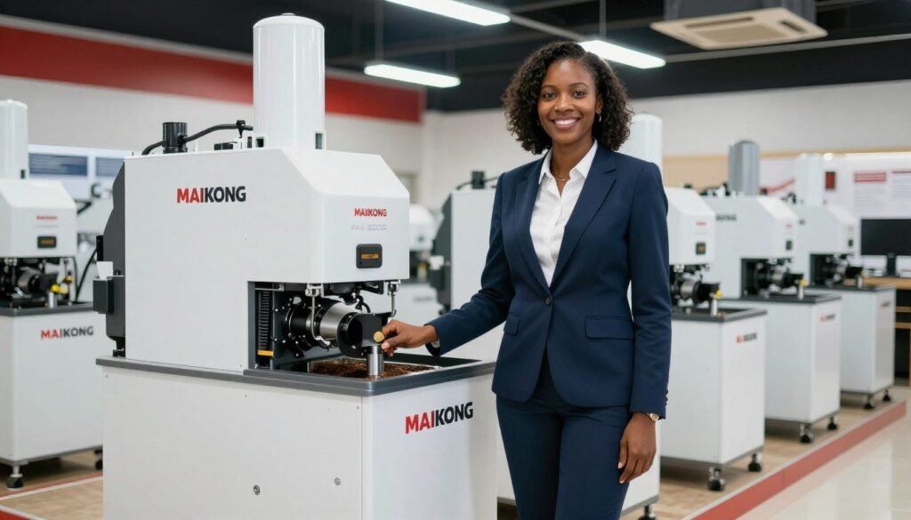 Successful MAIKONG distributor in Nigeria with inventory of feed pellet machines Successful MAIKONG distributor in Nigeria with inventory of feed pellet machines