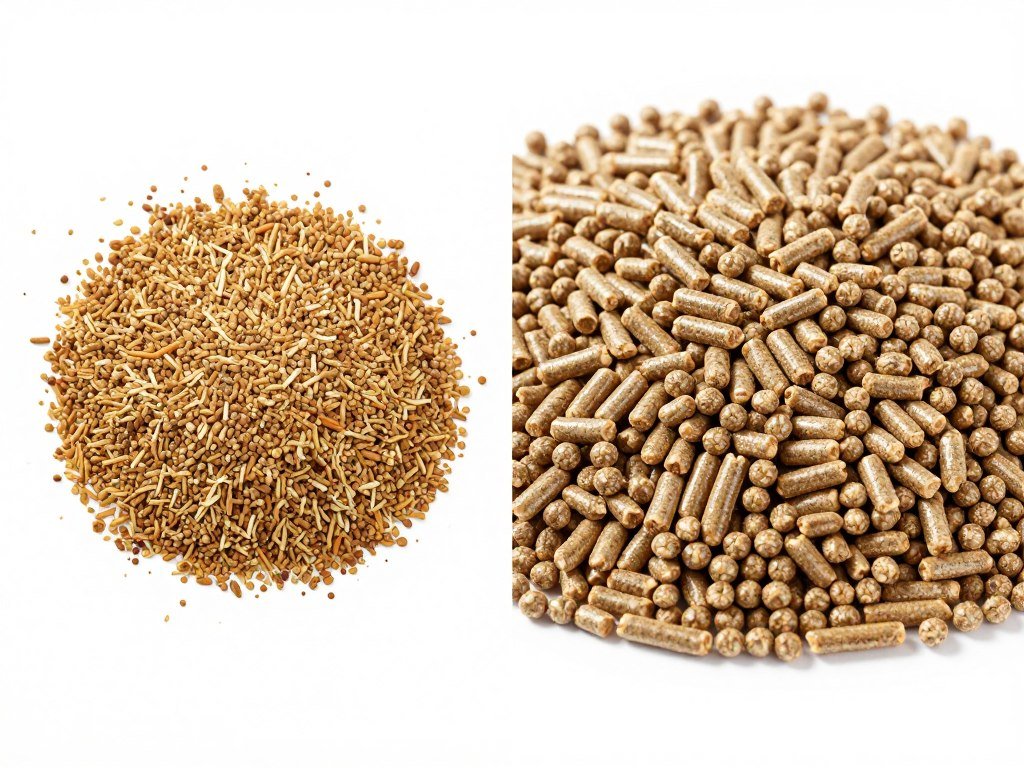 Comparison between scattered mash feed and uniform pelletized feed for waterfowl Comparison between scattered mash feed and uniform pelletized feed for waterfowl