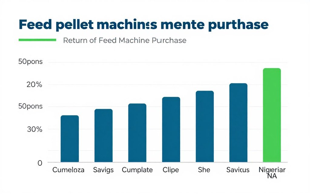 Graph showing ROI timeline for feed pellet machine investment in Nigerian poultry farming