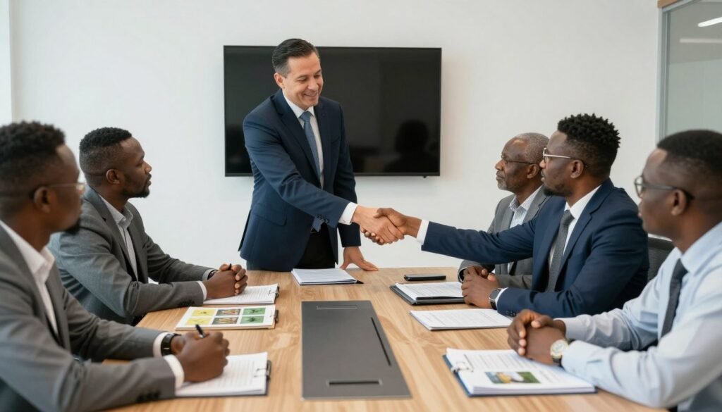 MAIKONG distributor meeting with Nigerian agricultural business owners
