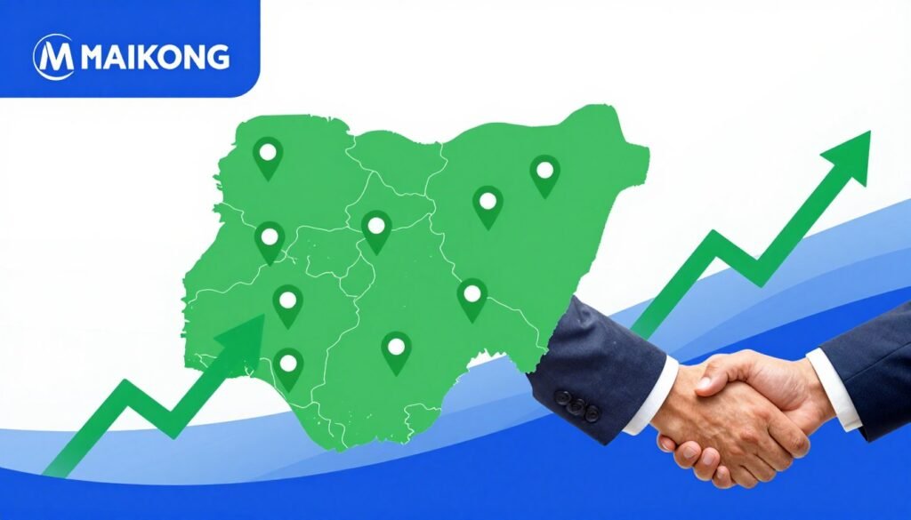 MAIKONG distributor network map of Nigeria
