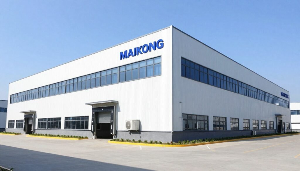 MAIKONG manufacturing facility exterior with company signage
