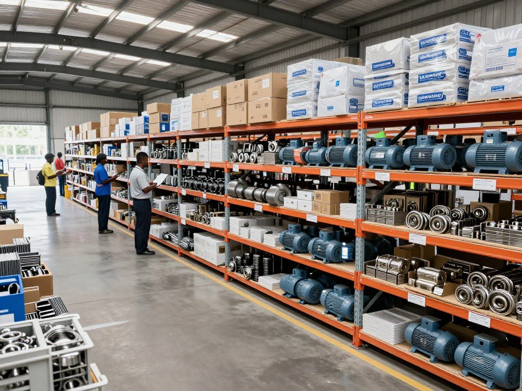 MAIKONG spare parts warehouse with organized inventory