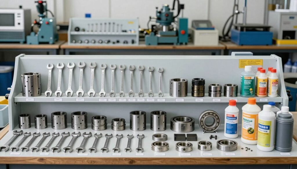 Maintenance tools and spare parts for feed pellet machine
