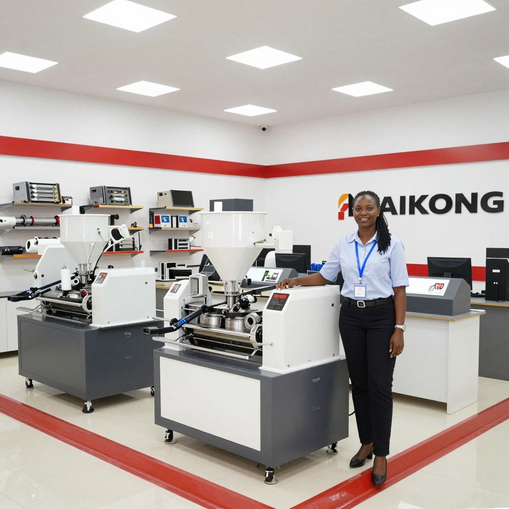 Successful MAIKONG distributor in Nigeria showroom