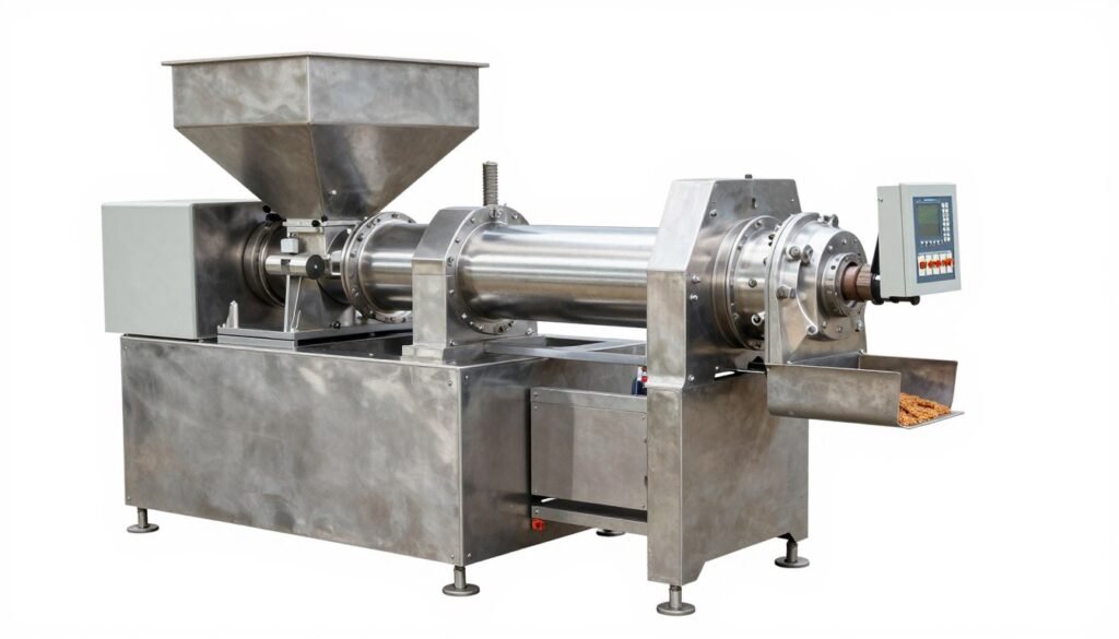 Single screw fish feed extruder machine industrial model